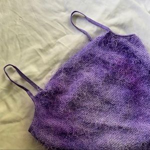 FUZZY PURPLE TOP